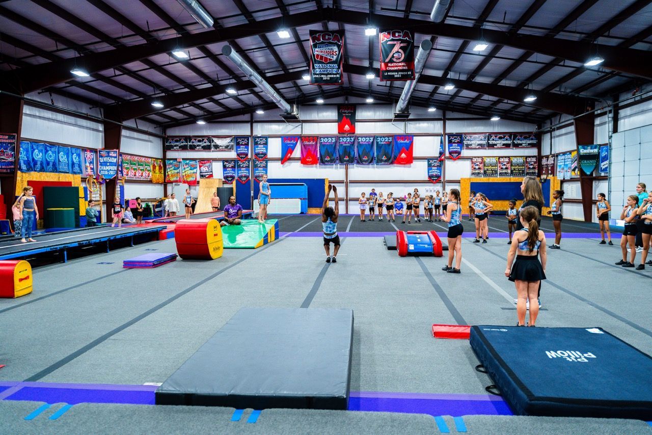 Rebelz Cheer training facility floor